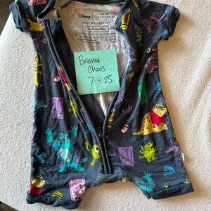 Little Sleepies Monsters Inc Shorty 3-6 Months